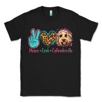 Black peace love labradoodle Classic Tee - Jasminsmagicworld