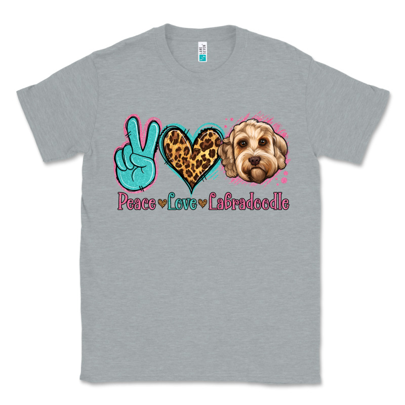 Peace Love Labradoodle Classic Tee by Jasminsmagicworld | Teevron