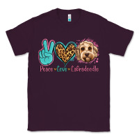 Plum peace love labradoodle Classic Tee - Jasminsmagicworld
