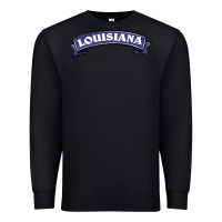 Black louisiana Premium Sweatshirt - BarkalooDesign