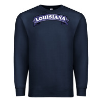 Navy louisiana Premium Sweatshirt - BarkalooDesign
