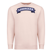 Pale Pink louisiana Premium Sweatshirt - BarkalooDesign