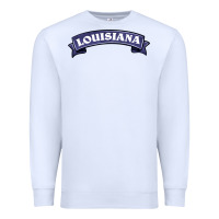 White louisiana Premium Sweatshirt - BarkalooDesign