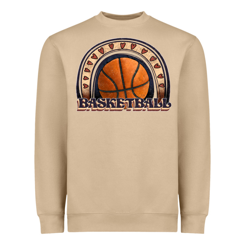 Basketball Rainbow Heavyweight Sweatshirt by JahusDesignShop | Teevron
