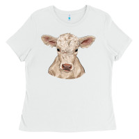 White charolais calf Ladies Tee - RanaPortraitStore