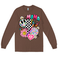 Chestnut retro mama Long Sleeve Tee - JahusDesignShop