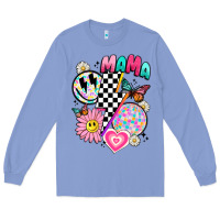 Colony Blue retro mama Long Sleeve Tee - JahusDesignShop