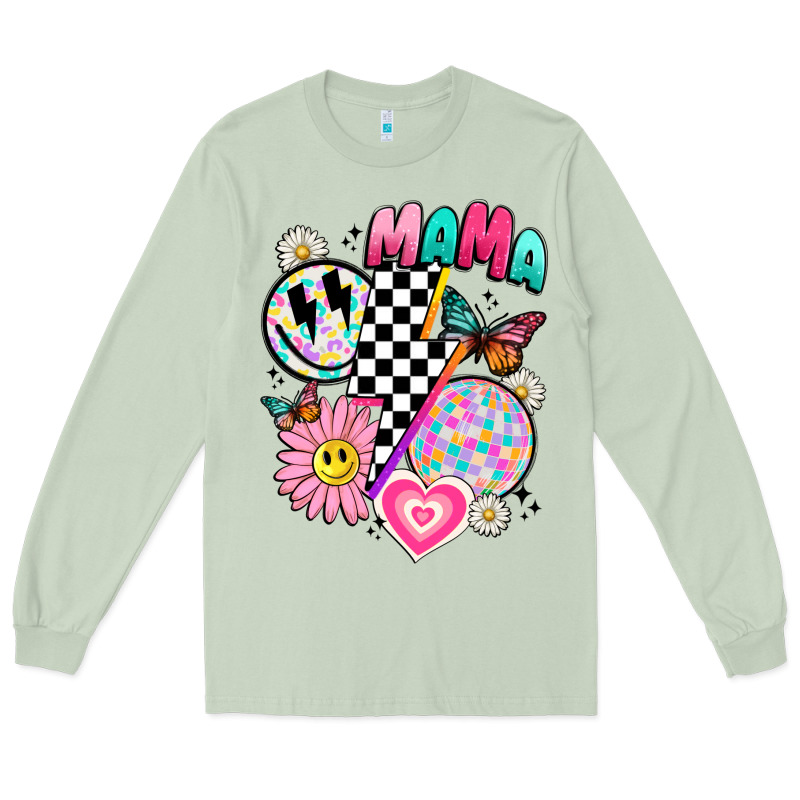 Retro Mama Long Sleeve Tee by JahusDesignShop | Teevron