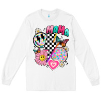 White retro mama Long Sleeve Tee - JahusDesignShop