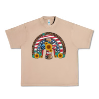 Burro cross american flag cowhide  leopard gemstone rainbow Urban Heavy Tee - Artiststas