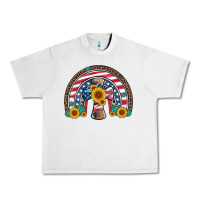 Lunar Rock cross american flag cowhide  leopard gemstone rainbow Urban Heavy Tee - Artiststas