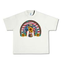 Pistachio cross american flag cowhide  leopard gemstone rainbow Urban Heavy Tee - Artiststas