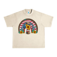 Sandshell cross american flag cowhide  leopard gemstone rainbow Urban Heavy Tee - Artiststas