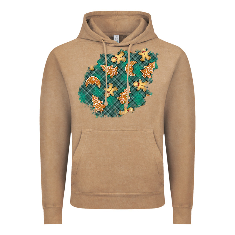 Christmas Gingerbread Cookies Patch Vintage Hoodie by BundleAndBundleShop | Teevron