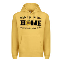 Antique Gold welcome to our Home Sunflower Premium Hoodie - Bettercallsaul