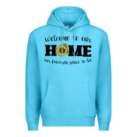 Ocean Blue welcome to our Home Sunflower Premium Hoodie - Bettercallsaul
