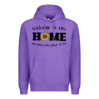 Purple welcome to our Home Sunflower Premium Hoodie - Bettercallsaul