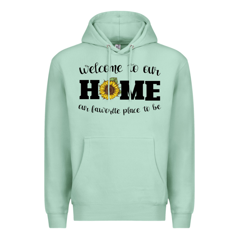 Welcome To Our Home Sunflower Premium Hoodie by Bettercallsaul | Teevron