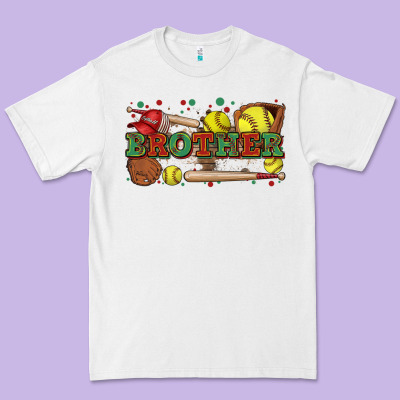 Brother Softball Premium Tee Designed By Zillion Design Studio