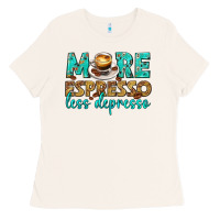 More Espresso Less Depresso Western Ladies Tee | Teevron