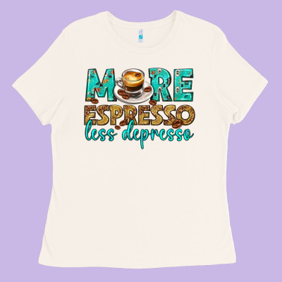 More Espresso Less Depresso Western Ladies Tee Designed By Texasbilliewilder