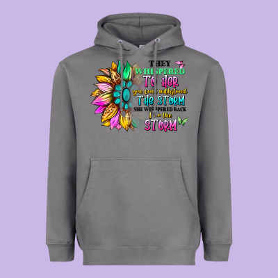They Whispered To Her You Can't Withstand The Stor Heavyweight Hoodie Designed By Artiststas