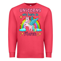 Cardinal unicorns are born in march Premium Sweatshirt - Jasminsmagicworld