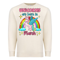 Sandshell unicorns are born in march Premium Sweatshirt - Jasminsmagicworld