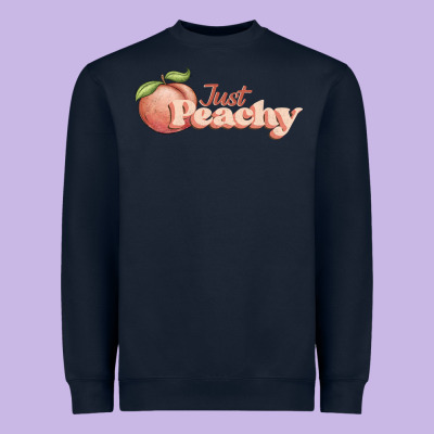 Just Peachy Heavyweight Sweatshirt Designed By Jahusdesignshop