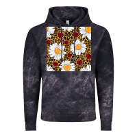 Cloud Black valentines day daisy and leopard seamless pattern Vintage Hoodie - BundleAndBundleShop