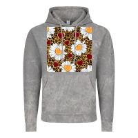 Cloud Rock valentines day daisy and leopard seamless pattern Vintage Hoodie - BundleAndBundleShop