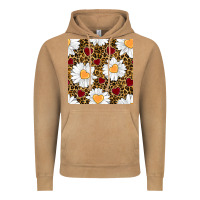 Vintage Camel valentines day daisy and leopard seamless pattern Vintage Hoodie - BundleAndBundleShop