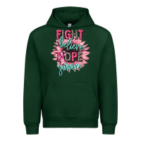 Forest Green fight believe hope survive cancer awareness Urban Hoodie - CowGirlArtShop