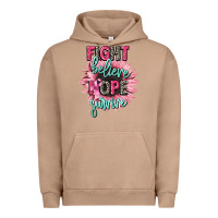 Pigment Burro fight believe hope survive cancer awareness Urban Hoodie - CowGirlArtShop