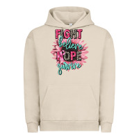 Pigment French Oak fight believe hope survive cancer awareness Urban Hoodie - CowGirlArtShop