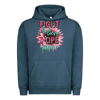 Pigment Midnight Navy fight believe hope survive cancer awareness Urban Hoodie - CowGirlArtShop
