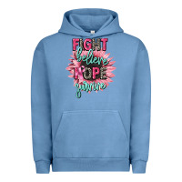 Pigment Pebble Blue fight believe hope survive cancer awareness Urban Hoodie - CowGirlArtShop