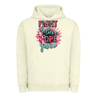 Pigment Pistachio fight believe hope survive cancer awareness Urban Hoodie - CowGirlArtShop