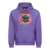 Fight Believe Hope Survive Cancer Awareness Urban Hoodie | Teevron