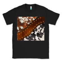 Black cowhide leather Classic Tee - BarkalooDesign