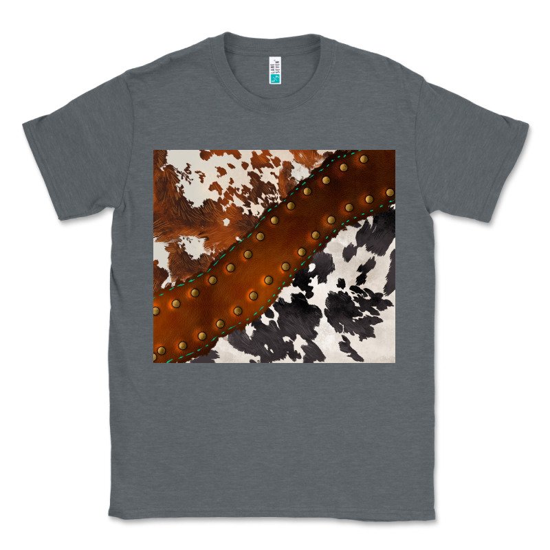 Cowhide Leather Classic Tee by BarkalooDesign | Teevron