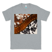 Heather Grey cowhide leather Classic Tee - BarkalooDesign