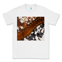 White cowhide leather Classic Tee - BarkalooDesign