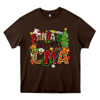 Chocolate Brown santa's favorite cma Heavy Core Tee - Zillion Design Studio