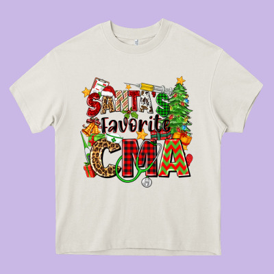 Santa's Favorite Cma Heavy Core Tee Designed By Zillion Design Studio