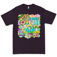 Plum he dont love me like tequila does Premium Tee - texasbilliewilder