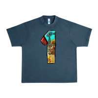 Midnight Navy farm life alphabet numbers 1 Urban Heavy Tee - BundleAndBundleShop