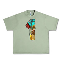 Oil Green farm life alphabet numbers 1 Urban Heavy Tee - BundleAndBundleShop