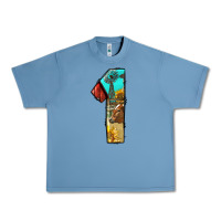 Pebble Blue farm life alphabet numbers 1 Urban Heavy Tee - BundleAndBundleShop