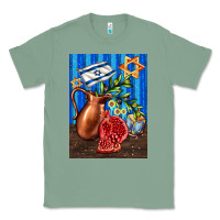 Sage hanukkah table with oil pitcher Classic Tee - AdoDesignShop